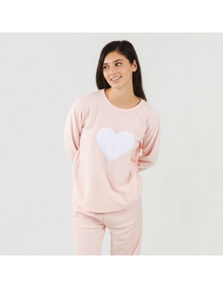 Pijama polar Praga rosa