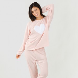Pijama polar Praga rosa 2