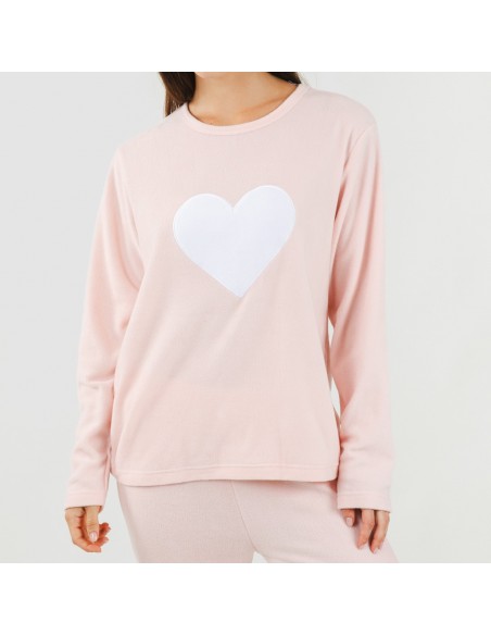 Pijama polar Praga rosa