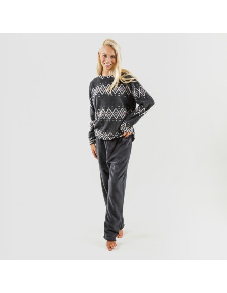 Pijama coral Andros gris