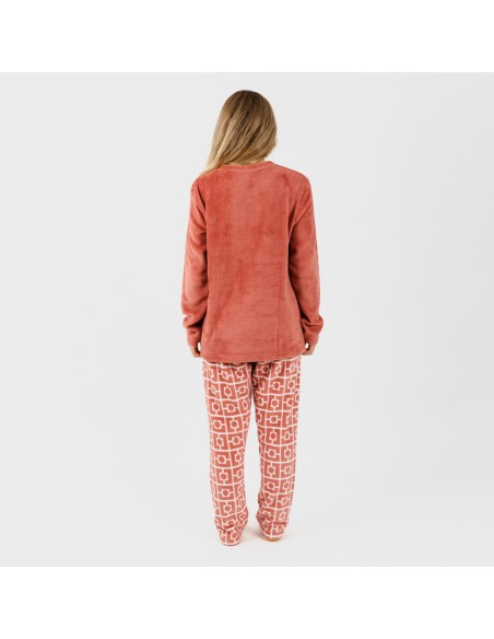 Pijama coral Taormina marsala