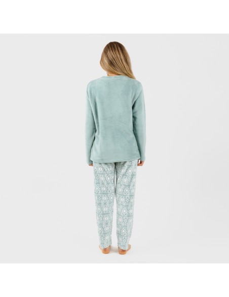 Pijama coral Tiberio verde tiffany