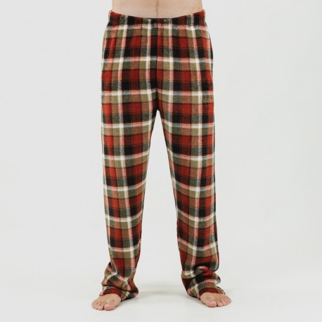 Pijama coral hombre Lucho verde