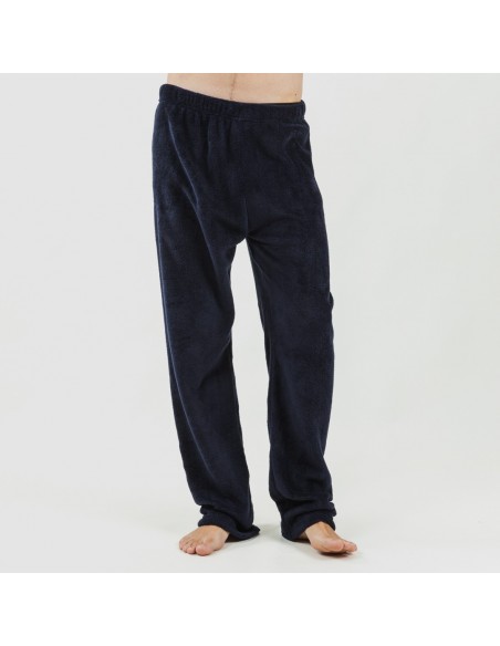 Pijama coral hombre Cronos marino