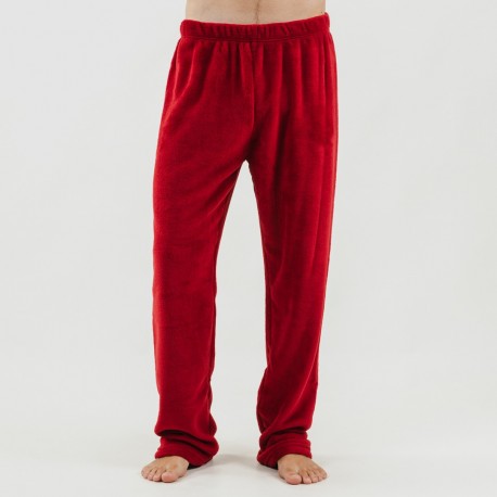 Pijama coral hombre Rudolf burdeos