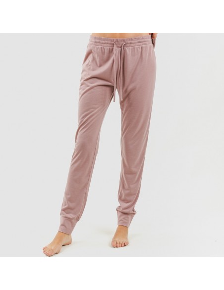 Conjunto deportivo chaqueta cremallera mujer malva