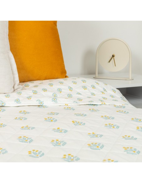 Colcha bouti Spring verde tiffany