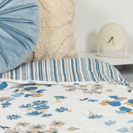 Colcha bouti Arauz indigo