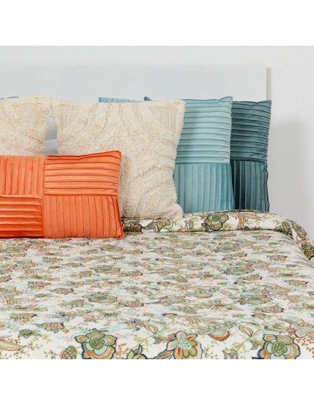 Colcha bouti Estefania verde caceria