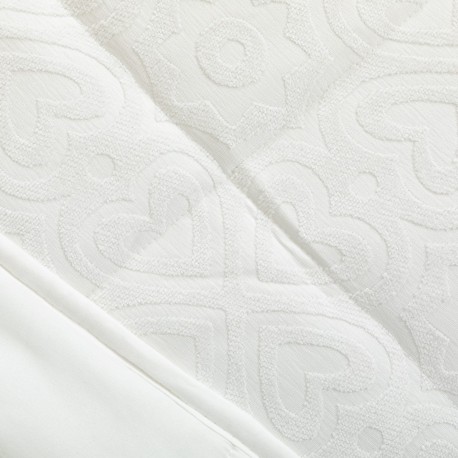 Colcha jacquard chenilla Capri blanco - 120gr