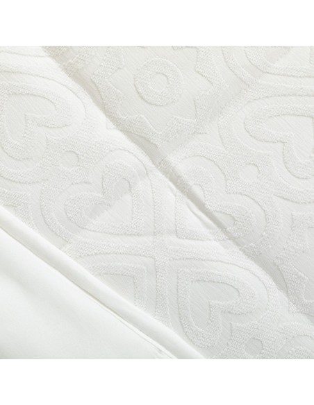 Colcha jacquard chenilla Capri blanco - 120gr