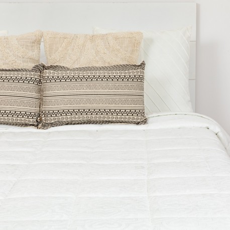 Colcha jacquard chenilla Capri blanco - 120gr