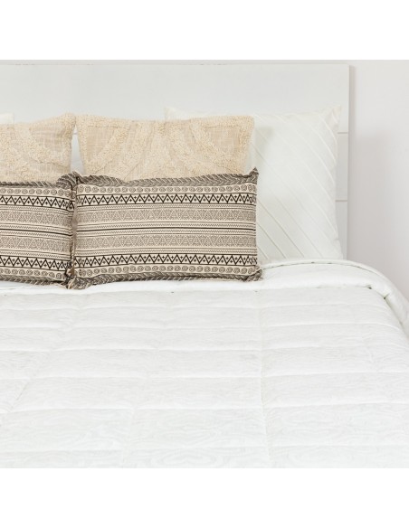 Colcha jacquard chenilla Capri blanco - 120gr