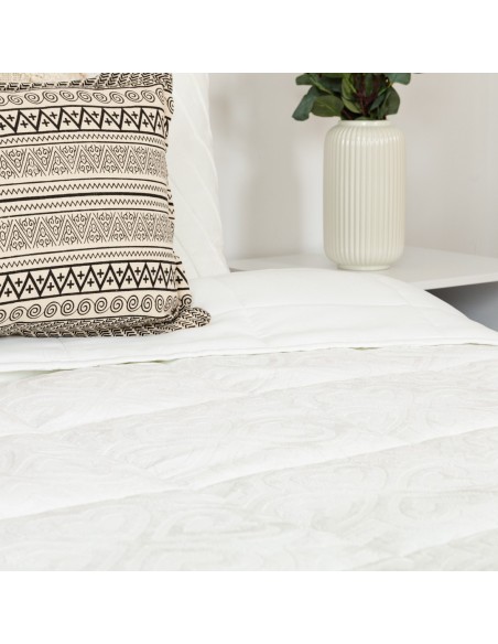 Colcha jacquard chenilla Capri blanco - 120gr