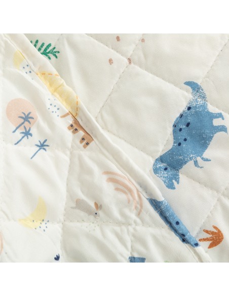 Colcha bouti Dinosaurus indigo