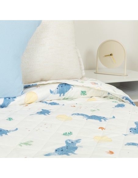 Colcha bouti Dinosaurus indigo