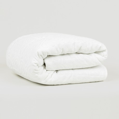 Colcha jacquard chenilla Capri blanco - 120gr