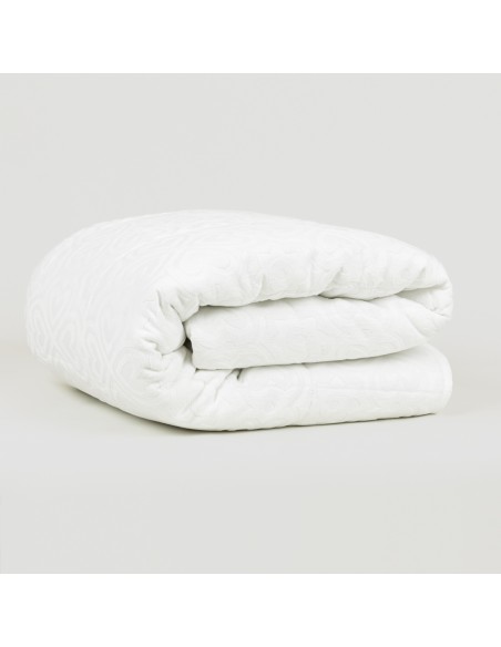 Colcha jacquard chenilla Capri blanco - 120gr