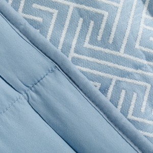Colcha jacquard chenilla Elvira índigo - 120gr 2