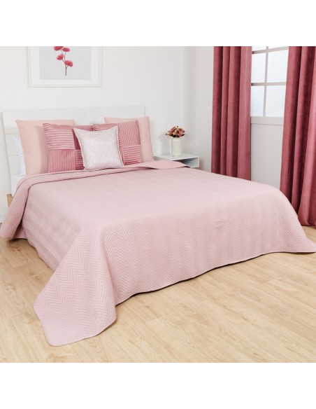 Colcha bouti lisa efecto desgastado