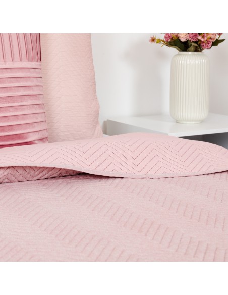 Colcha bouti lisa efecto desgastado