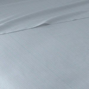 Juego de sábanas algodón Lista celeste 2