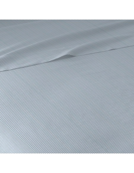 Juego de sábanas algodón Lista celeste