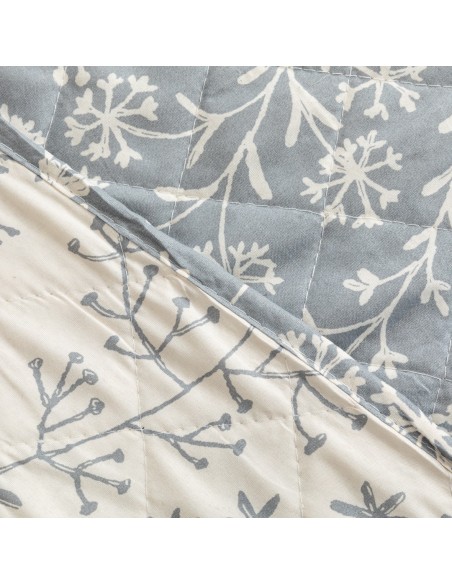 Colcha bouti Magdalena gris