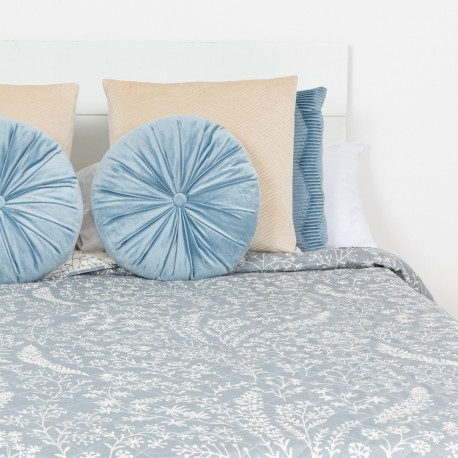 Colcha bouti Magdalena gris