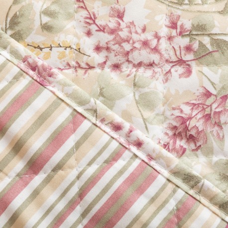 Colcha bouti Nora malva rosa