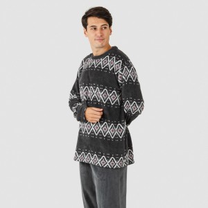 Pijama coral hombre Andros gris 2