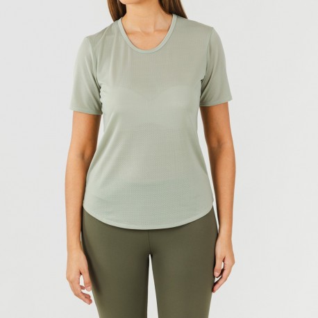 Conjunto deportivo leggings largo mujer verde hoja/cacería