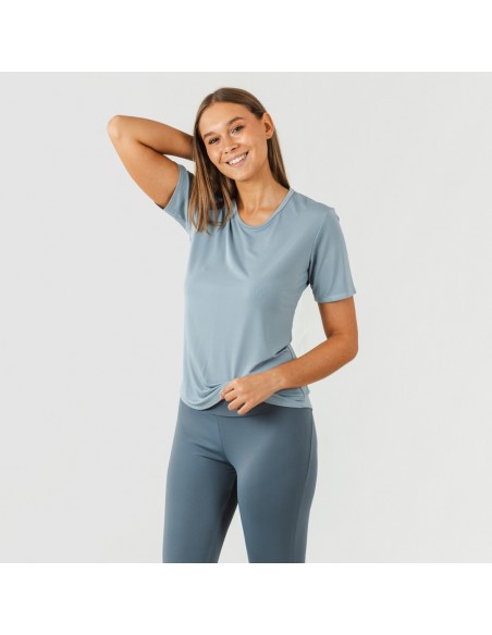 Conjunto deportivo leggings largo mujer indigo claro/oscuro