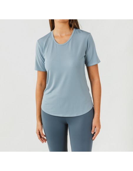 Conjunto deportivo leggings largo mujer indigo claro/oscuro