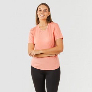 Conjunto deportivo legging largo mujer naranja/negro