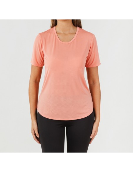 Conjunto deportivo leggings largo mujer naranja/negro