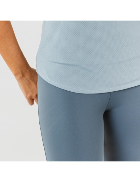 Conjunto deportivo leggings largo mujer indigo claro/oscuro