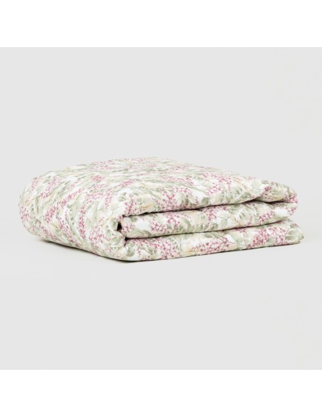 Colcha bouti Nora malva rosa