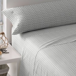 Juego de sábanas algodón percal Diana verde tiffany