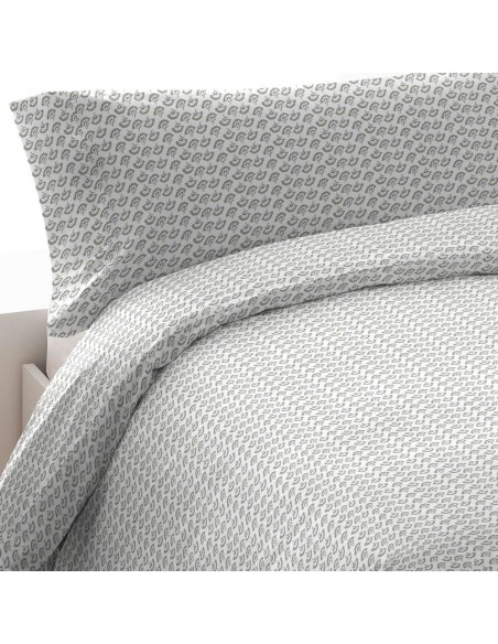 Funda nórdica algodón percal Diana verde tiffany