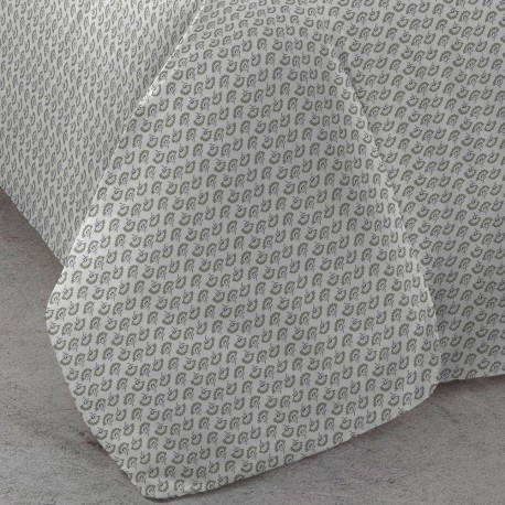 Funda nórdica algodón percal Diana verde tiffany