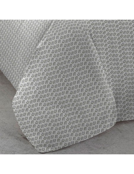 Funda nórdica algodón percal Diana verde tiffany