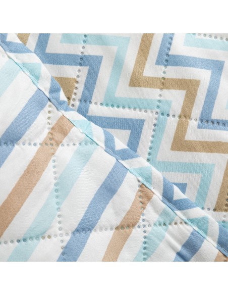 Colcha bouti Raya Peluche celeste