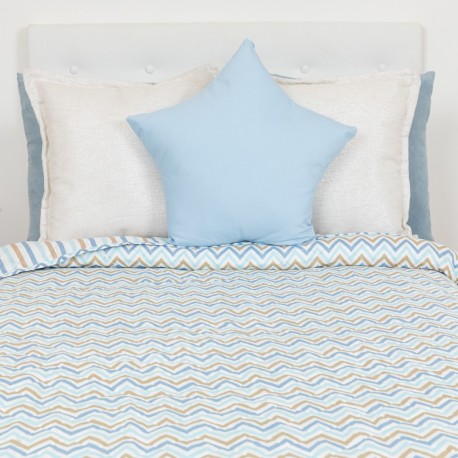 Colcha bouti Raya Peluche celeste