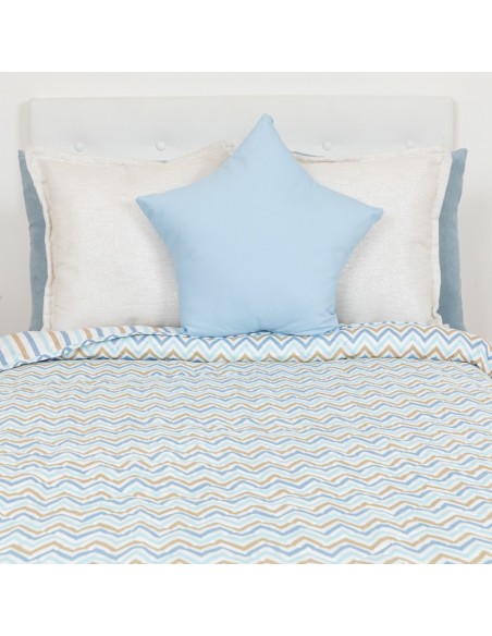 Colcha bouti Raya Peluche celeste