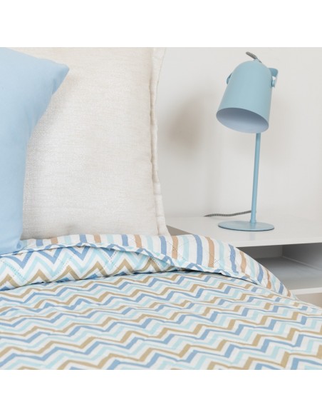 Colcha bouti Raya Peluche celeste