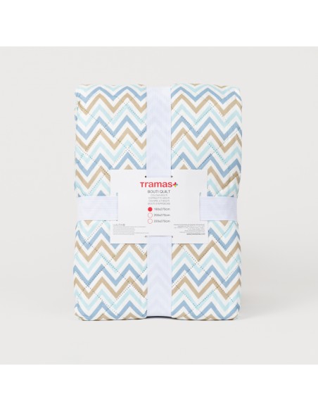 Colcha bouti Raya Peluche celeste