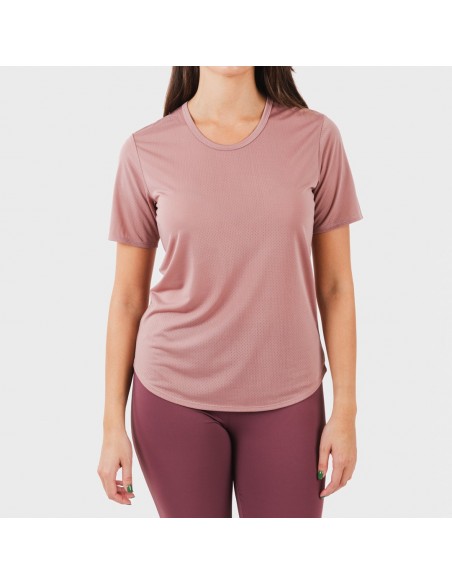 Conjunto deportivo leggings largo mujer malva - berenjena