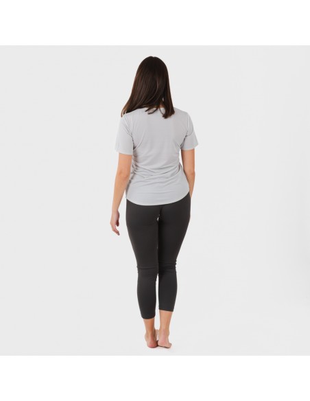 Conjunto deportivo leggings largo mujer gris perla - marengo