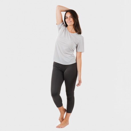 Conjunto deportivo leggings largo mujer gris perla - marengo